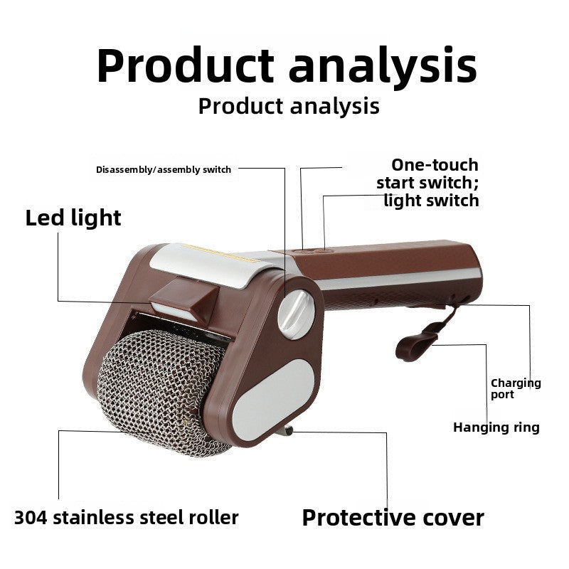 Rechargeable Electric Stainless Steel Grill Cleaner Brush